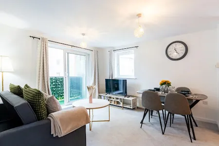 Living room at Wembley apartment