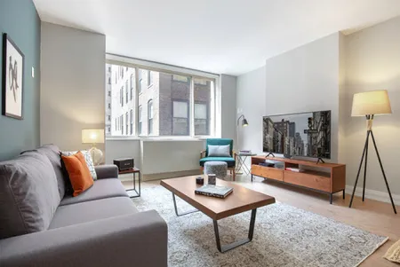 Bright living area at View 34 Apartment