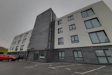 Exterior of Modern 2 Bedroom Apartment with Parking