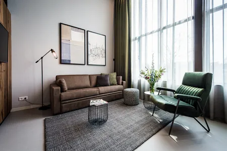 Living area at Zeeburgerpad Dockland Serviced Apartment, Oosterparkbuurt