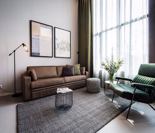Living area at Zeeburgerpad Dockland Serviced Apartment, Oosterparkbuurt