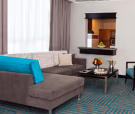 Spacious living area at Deira Creek Street Serviced Apartments, Deira