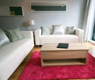 living space at Temple Bar apartment