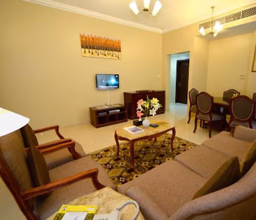 Living area - 1 bed apartment