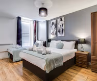 Luxury bedroom at Arcadian City Centre