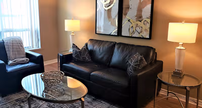 Living room at QWest