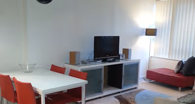 Living area at Circular Quay Apartments