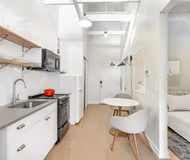 Fully equipped kitchen at West Chicago Avenue 613 Serviced Apartment, River North