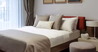 Stunning living area in Somerset Jeju Shinhwa World