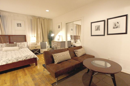 Spacious living room at East 19th Street - 1st Avenue Furnished Apartment, Gramercy Park