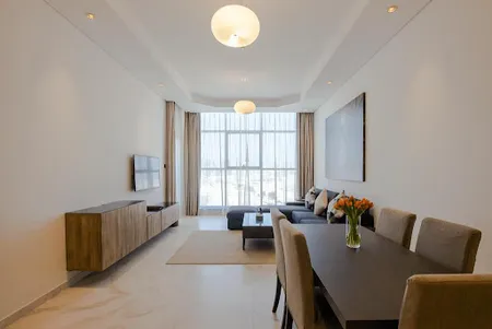 Living area at Beirut Street Serviced Apartments