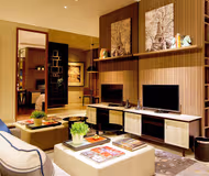 Stunning living area in Ascott Waterplace Surabaya