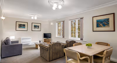 Stunning living area in Quest Trinity House