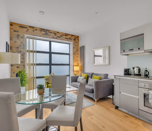 Dining space at Regent's Park Serviced Apartments by MySquare