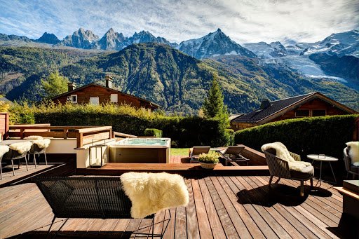 An Elevated Chalet With Serene Views of the Mont Blanc