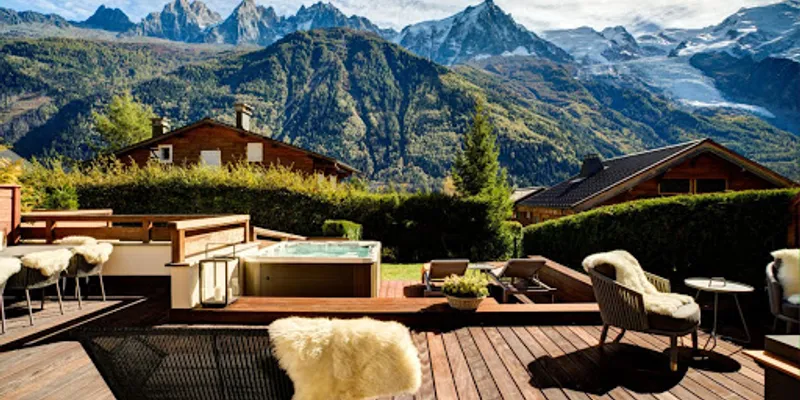 An Elevated Chalet With Serene Views of the Mont Blanc