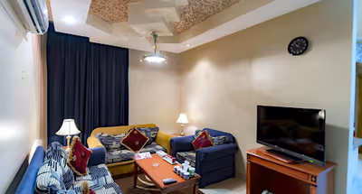 Living room at Al Mukarramah Street Apartments
