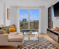 Living room at Hackney Wick Serviced Apartments by MySquare