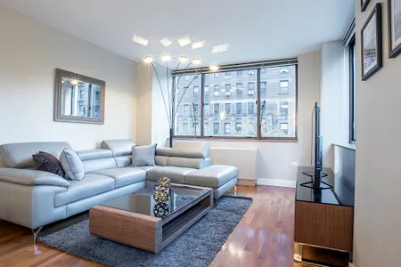Living area at Upper West Side apartment