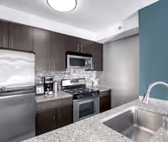 Basic kitchenette at West 21st Street Furnished Apartment, Chelsea