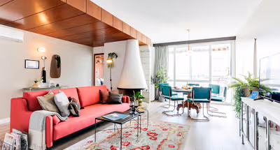 Living room at Eixample Borrell