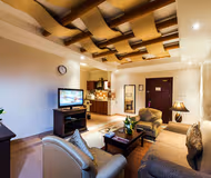 Living room at Haroon Al Rashid Street Apartments