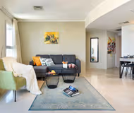 Living Area - 1 Bed Apartment 