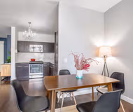 Stunning living area in West 50th Street Apartment, Manhattan