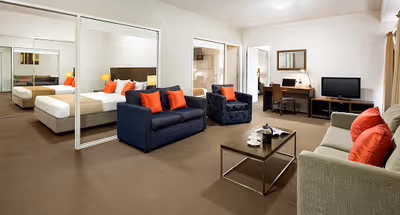 Spacious living area at Quest Mildura