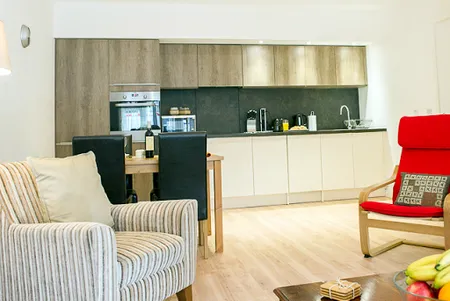 Fully equipped kitchen at 02 Bedroom Clovelly Court in Uxbridge