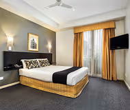 Spacious living area at Quest Prahran