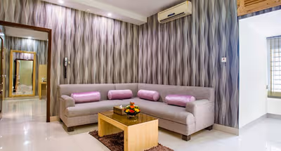 Living area at Baridhara apartment