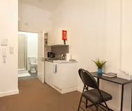 Bright living area at Mega Stella Apartments in Bootle near Liverpool City