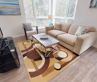 Living room at 68 Ave Serviced Apartment