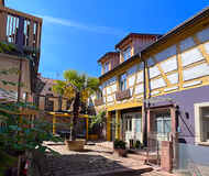 The Court yard and patio in the ANNO DOMINI 1716 ApARTments