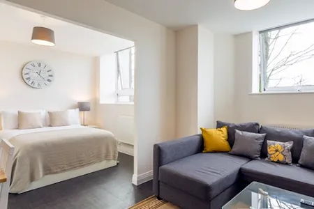 Living area at Swingate House
