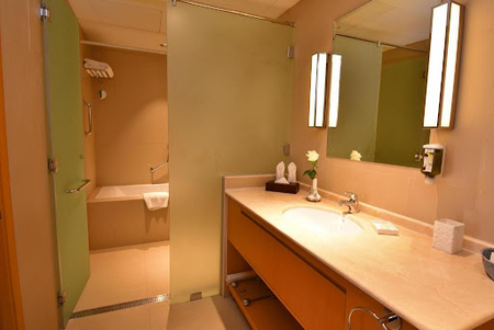 Bathroom at Al Ghubra Street Serviced Apartment