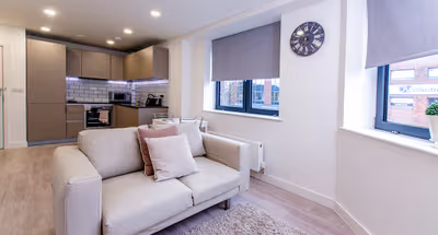 Bright living space at Platform Bedford