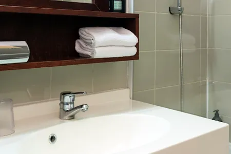 Luxury bathroom at Paris Adagio Serviced Apartment, Montmartre