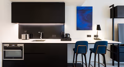 Equipped Kitchen at Akkerhage Serviced apartments