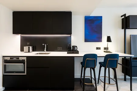 Equipped Kitchen at Akkerhage Serviced apartments