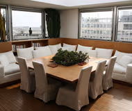 Luxury dining space at Rue Auguste Bartholdi Serviced Apartment, Palais-Bourbon