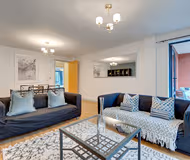 Living room at Gateshead apartment