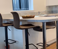 Dining area at Lakeside Two Bed Luxury Flat No Parties No Events