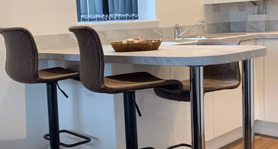 Dining area at Lakeside Two Bed Luxury Flat No Parties No Events