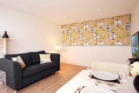 living space at Lamb Conduit Street Apartments