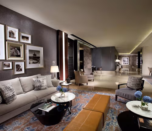 Stunning living area in Ascott Waterplace Surabaya