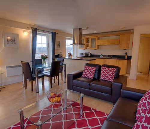 Living area at Central Walk