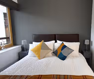 King sized bedroom at Abbey Court