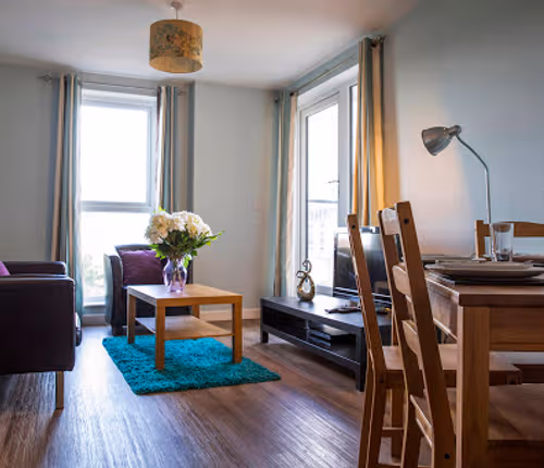 living space at New Central Apartment Woking